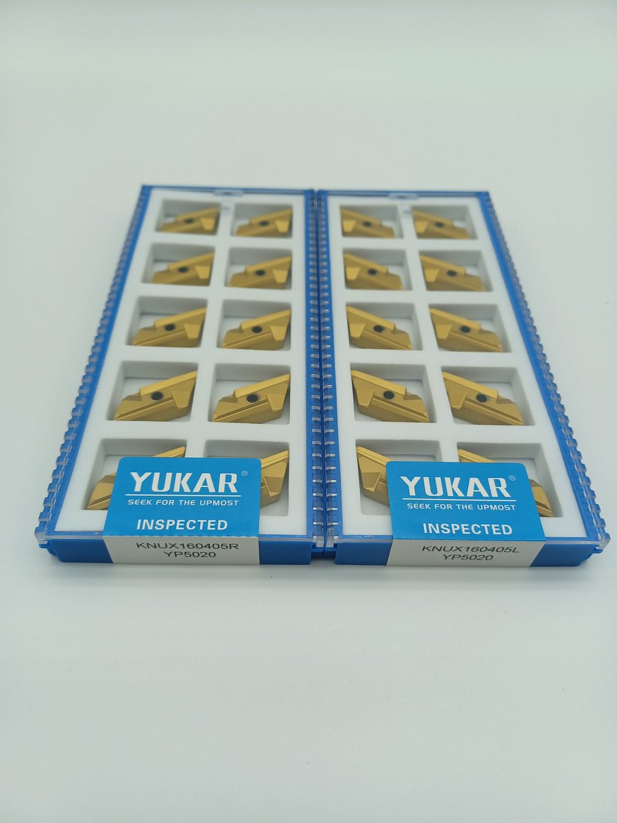 haywire945's tweet photo. Here are YUKAR KNUX inserts.

#cnc #tools #cnctools #cuttingtools #metalworking #carbide #inserts #turning #cncturning #cncinserts #inserto #carbidetools #KNUX #TNMG #WNMG https://t.co/FLTTsXy8uW