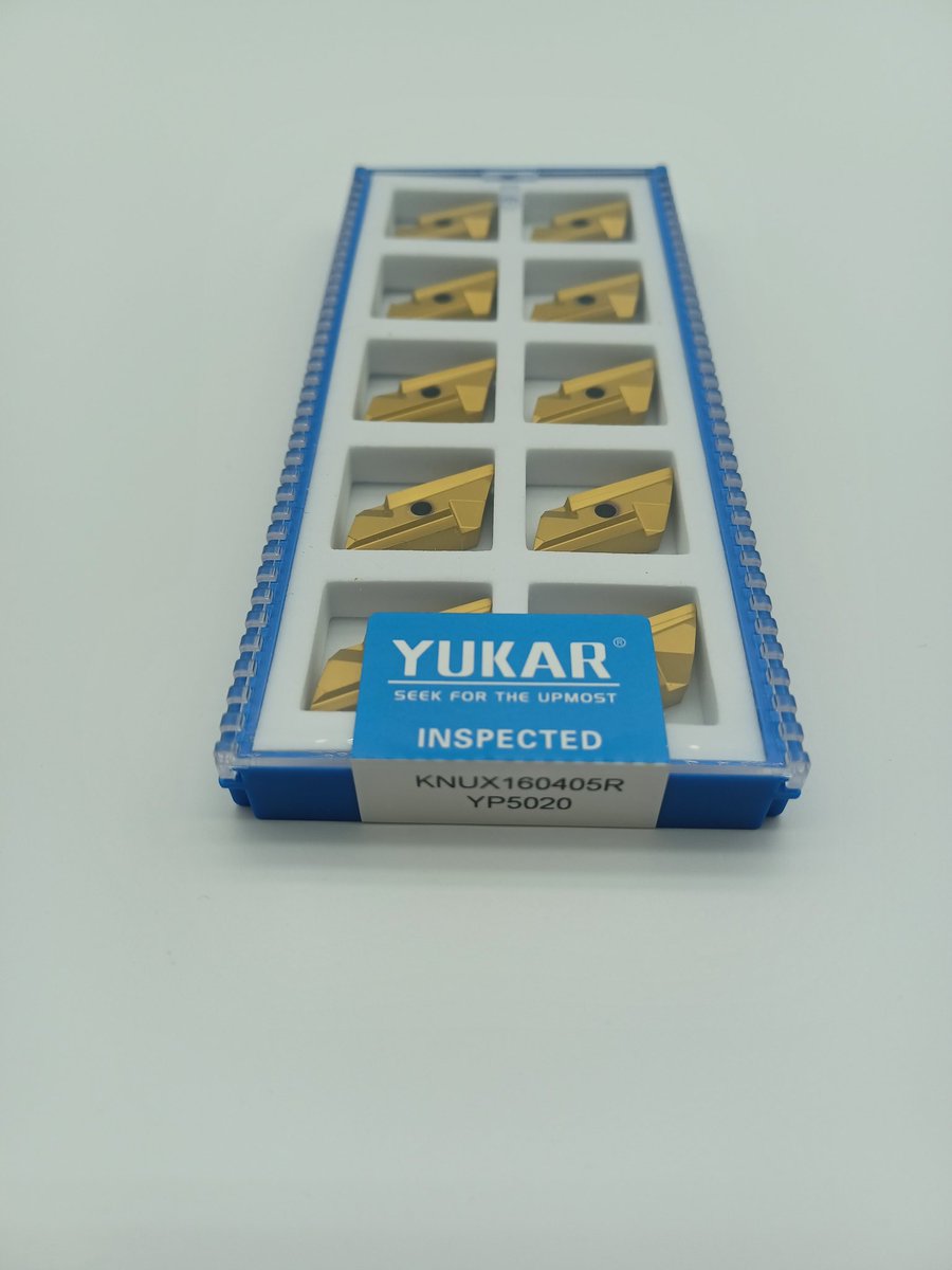 haywire945's tweet photo. Here are YUKAR KNUX inserts.

#cnc #tools #cnctools #cuttingtools #metalworking #carbide #inserts #turning #cncturning #cncinserts #inserto #carbidetools #KNUX #TNMG #WNMG https://t.co/FLTTsXy8uW
