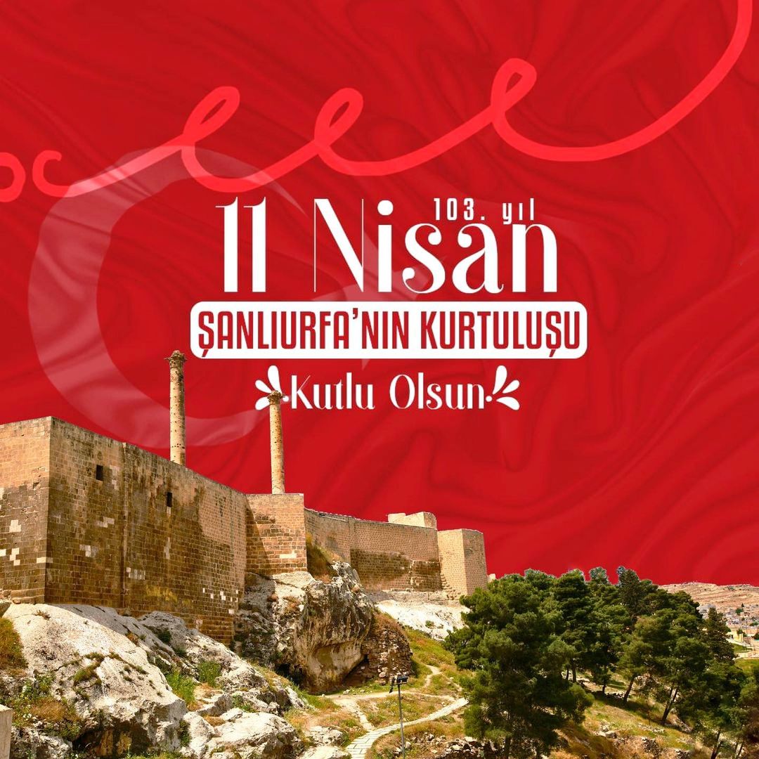 Milli mücadelemizin başarıya giden yoldaki nişanesi olan Urfa'mızın düşman işgalinden kurtuluşunun 103. yıl dönümünü kutluyor, vatanın istiklali ve istikbali uğruna emsalsiz bir fedakarlık örneği gösteren tüm şehitlerimizi ve gazilerimizi rahmetle yad ediyoruz.🇹🇷🇹🇷 
#11Nisan