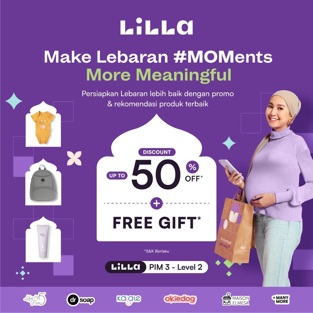 PondokIndahMall's tweet photo. Buat Lebaran #MOMents lebih mudah bareng @lilla_id💜💜
✅Rekomendasi produk terbaik untuk keluarga
✅Disc up to 50%*
✅Extra up to 35K OFF*
✅FREE GIFT*
Yuk kunjungi LILLA Store PIM 3 - Level 2
*S&K Berlaku
#Lilla #LillaStore #MotherhoodGetsEasier https://t.co/tHq6ImAYkM