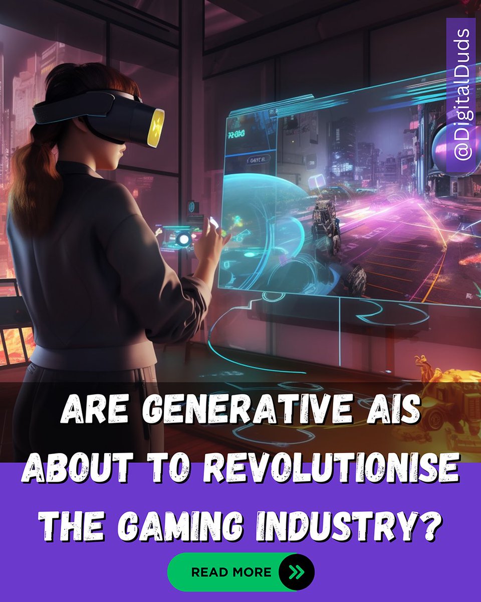 DigitalDuds_'s tweet photo. Generative AIs in gaming: the end of developer creativity? 🎮🤖 Will user-generated content dominate the future or stifle innovation? 🤔 Share your thoughts! #GamingAI #UserGeneratedContent #GameDebate #DigitalDuds 🌟 https://t.co/sYqEUuReIT