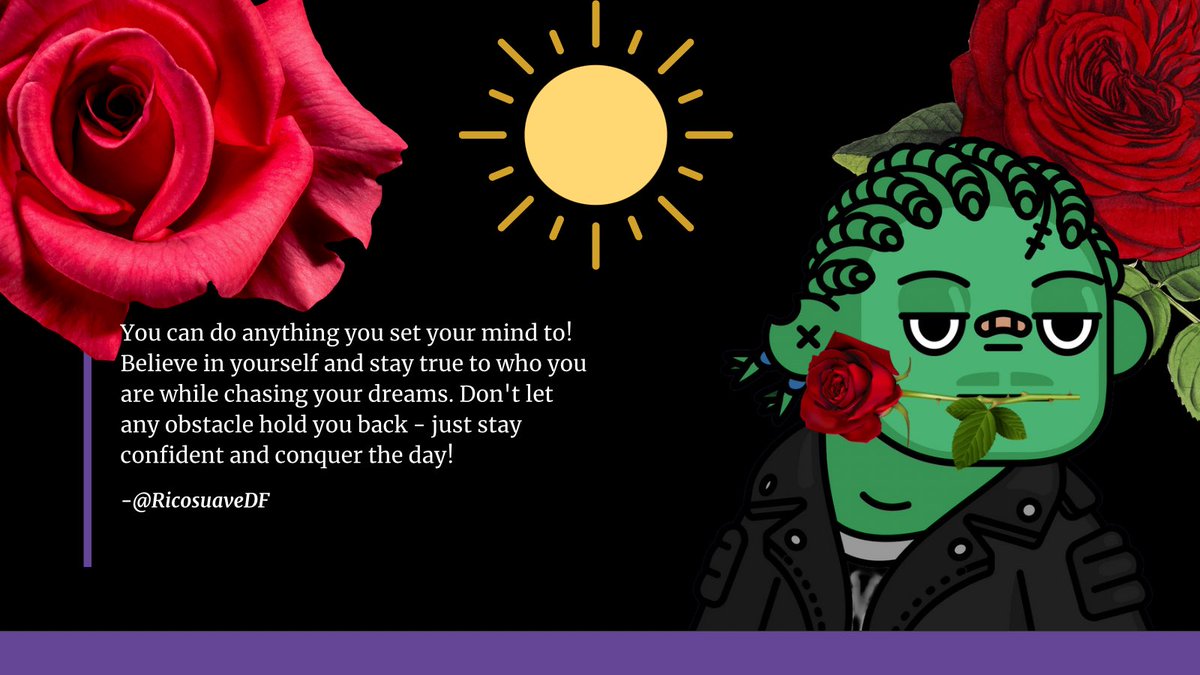 RicosuaveDF's tweet photo. With the help of Chatgpt I have some motivational GM post for ju my Fren 🧟‍♂️#GM https://t.co/jCCvcSPvtY