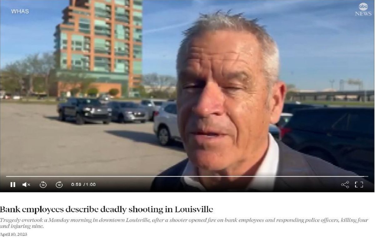 jusonin868's tweet photo. Bank employees describe deadly shooting in Loui
sville https://t.co/ycnI2RdZkN