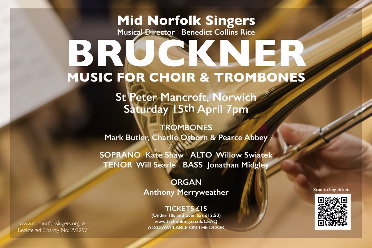 A Requiem, Ave Maria, Locus Iste, Tota Pulchra Es…just some of the programme this coming Saturday!