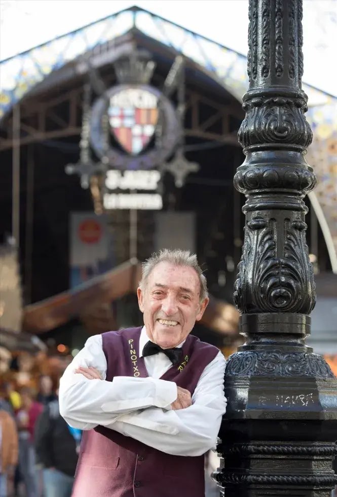 BoigBCN's tweet photo. Ha mort Joan Bayén, Pinotxo. 
En pau descansi. https://t.co/WbOAlGVhJX