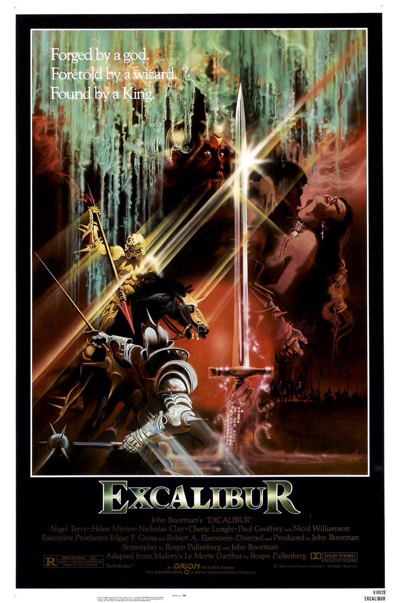 🎬MOVIE HISTORY: 42 years ago today, April 10, 1981, the movie ‘Excalibur’ opened in theaters!

#NigelTerry #HelenMirren #NicholasClay #CherieLunghi #PaulGeoffrey #NicolWilliamson #CorinRedgrave @SirPatStew #KeithBuckley #CliveSwift #LiamNeeson #GabrielByrne #RobertAddie