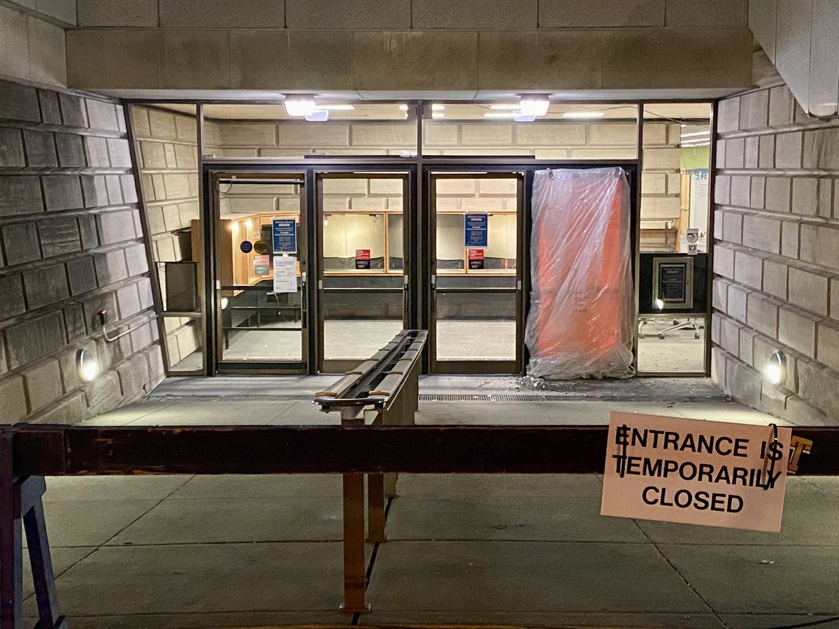 Police said calls reporting an active shooter at Hillman Library on University of Pittsburgh’s campus last night were unfounded. This is damage from when a Pittsburgh officer fired shots into the locked door so they could get into the building. Students told us it was chaos.<a href="/KDKA/">KDKA</a>