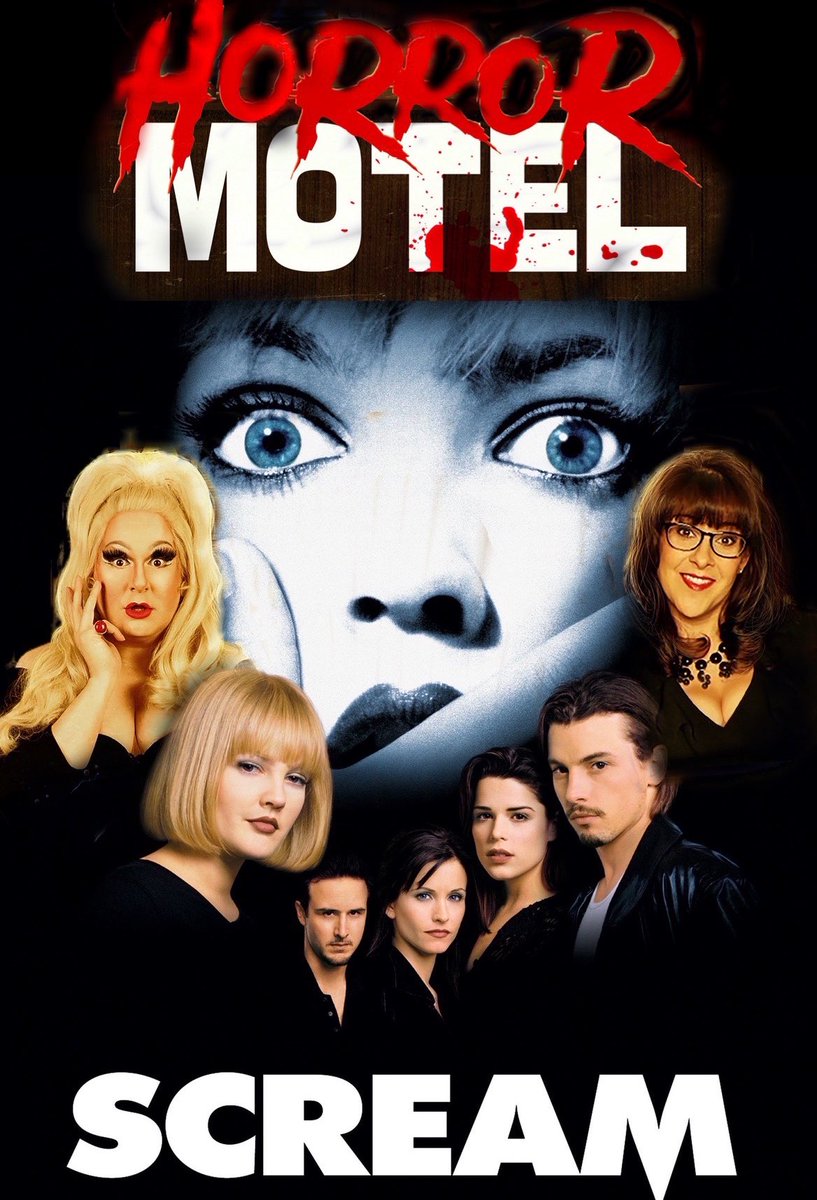 BunnyGalore's tweet photo. SCREAM it’s back to 1996 as we review the very first in the series!  join @allysonjsmith and I for more horror fun at the HORROR MOTEL @nathansparkling @sparklingscot https://t.co/fqniu3yw45 https://t.co/fRYb4istfM