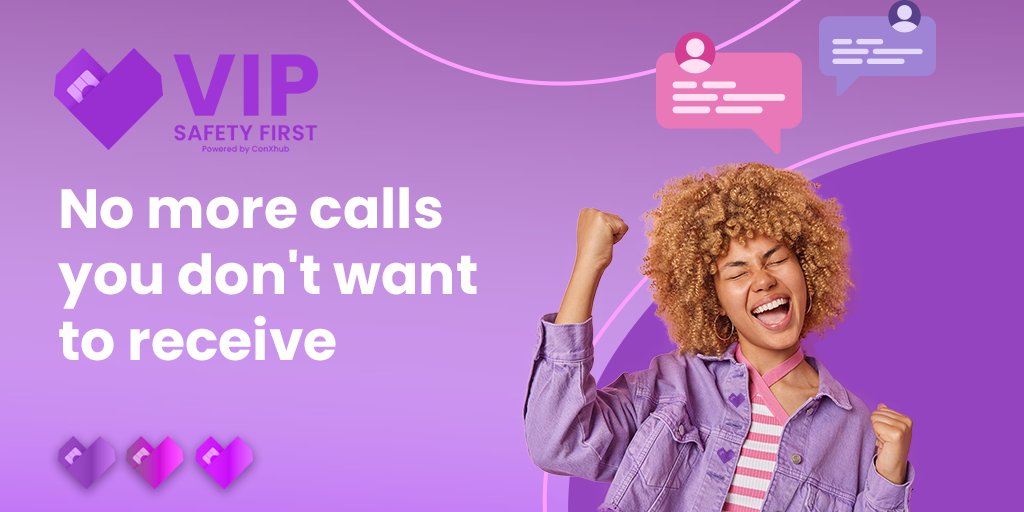 VIPSafetyFirst's tweet photo. With #VIPSafetyFirst 💜 receive messages and calls only from who you want. No more sales calls, no more scammers, no more stalkers... 📵

➡️  For more information visit https://t.co/j9ngdFnr88

#VIPsafetyfirst #safetyfirst #women #Woman_Life_Freedom #cybersecurity #phone https://t.co/0BswK98NqR