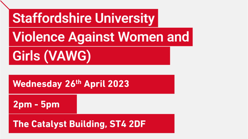 @StaffsUni Violence Against Women and Girls (SUVAWG) Hub enables collaboration between organisations that support victims/survivors of domestic abuse and sexual offences. 

This event will focus on Violence Against Women in South Asian Communities

bit.ly/3KPiRvh