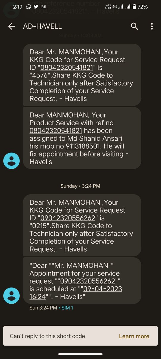 SunilMu81851612's tweet photo. @AnilRaiGupta sir havells lloyd ka ac mene kharida he par jab se meyne install karwaya he tab se ca me AC mein problem a raha hai Kai bar complaint karne ke bavjud Abhi Tak ac ka problem solve Nahin Hua hai https://t.co/5QQW5RCyjb