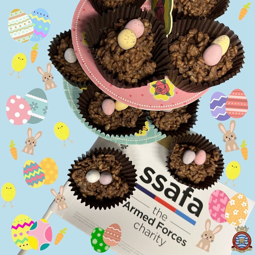 This month for our Charity Event to raise money in aid of SSAFA, we are running Easter themed Bake Sales every parade night! 🐣🐰

So far the crunchy cornflake cakes and rice crispie cakes have been a hit (especially as they had mini eggs on too!)! We … instagr.am/p/Cq45RNSNjYp/