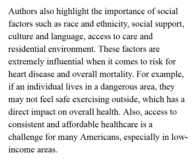 #Heart_Attacks   #UCP   #BlametheVictim

#Social_Determinants_Of_Health    

#AccessToCare  #Income  #Race  #Ethnicity 
#Employment  #SocialSupport
Economic and Social Forces Have Big Impact on Heart Health
American Heart Association (2015) #ableg #abpoli
cardiosmart.org/news/2015/8/ec…