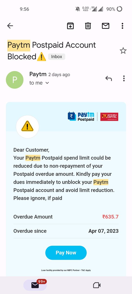 JangidSukumar's tweet photo. My Paytm is blocked how I pay my postpaid due..

Now postpaid also blocked it is effect on my cibil score..

#paytm care is not responding.i send all documents but account is not unlocked..
@Paytm @PaytmBank @Paytmcare 

Now money is not safe in Paytm bank also.. https://t.co/qU3uulKtqW