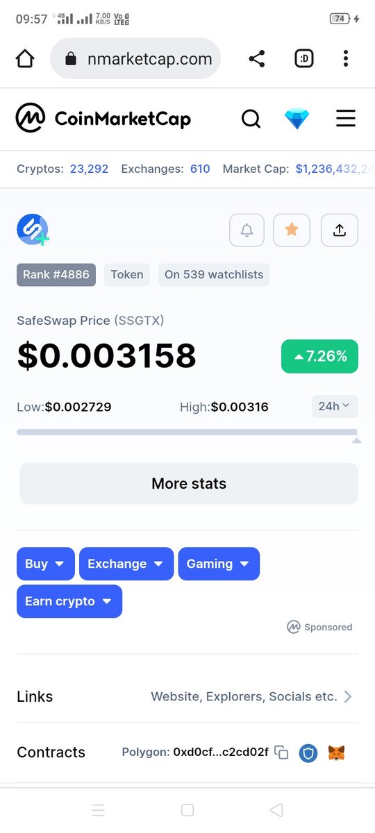 99krypto's tweet photo. According team of #YFDAI, #SSGTX going to list on tier 1 exchange with high liquidity within APRIL 🚀
Don't miss this opportunity.
Fomo is coming 🚀🚀
#altcoinseason #Matic #POLYGON
#altcoin #CRYPTO #100xGem #1000xgem2023 https://t.co/qun9FdBko8