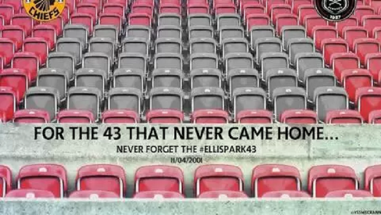 MorningLiveSABC's tweet photo. Today marks 22 years since the #EllisPark tragedy which claimed the lives of 43 people. 

#MorningLive 
#SABCNews https://t.co/23oMk6JPRh
