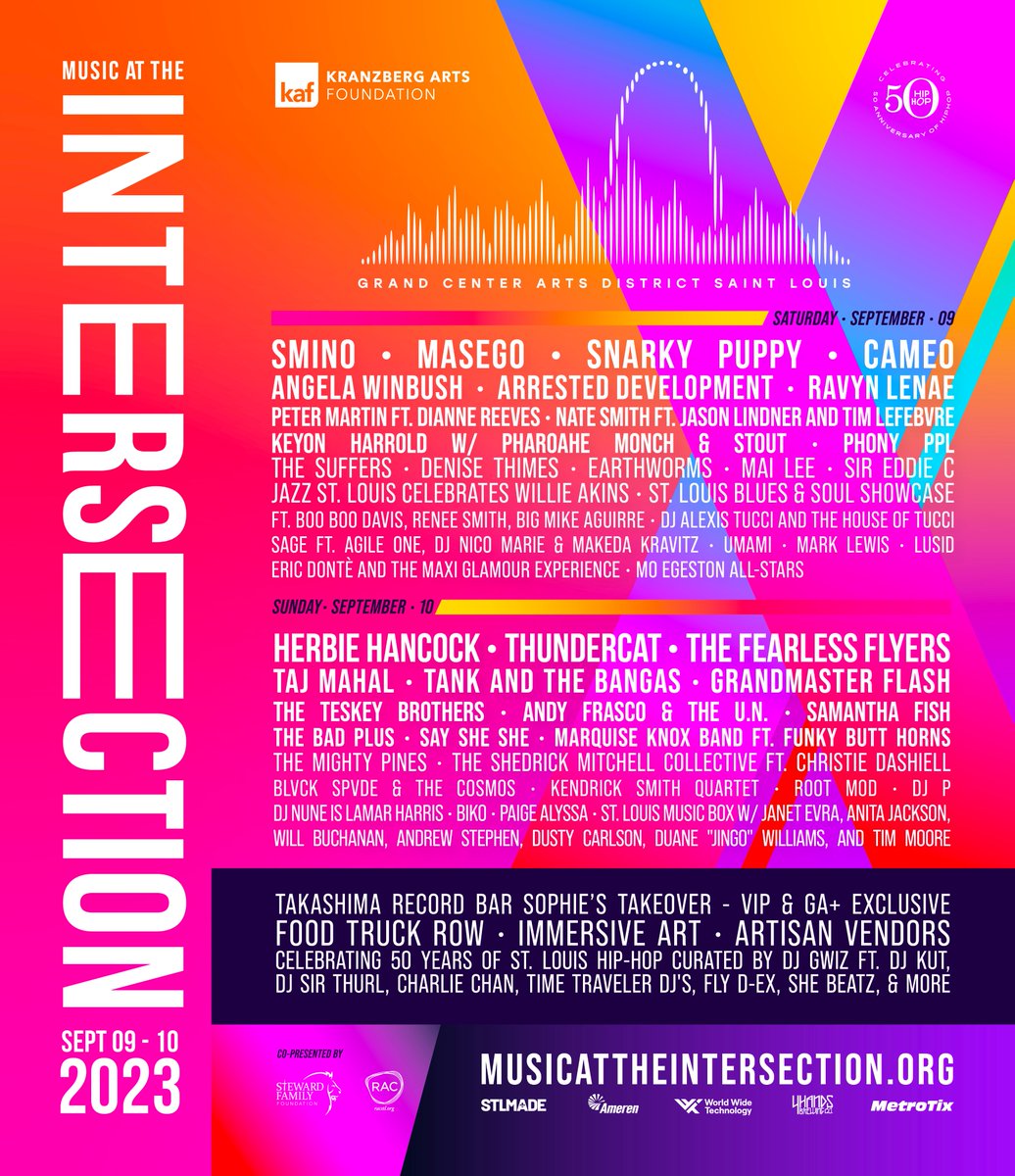 The moment we've all been waiting for... the lineup for Music at the Intersection is finally here! We have talented artists from all over that will keep you on your feet all weekend long .🎤🎵 Tickets go on sale Friday!