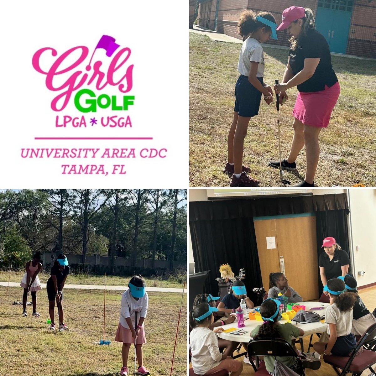 Week 2: University Area CDC and Girls on the Green Tee free girls golf clinics.
@debertcook
@univareacdc 
@krystalofnm 
@girlsgolf 
@LPGAGirlsGolf
@makegolfyourthing 
@gotg_tee 
@michaelcooper7485 f#Womenofcolorgolorgolf
#girlsonthegreentee
#girlsgolf 
#makegolfyourthing