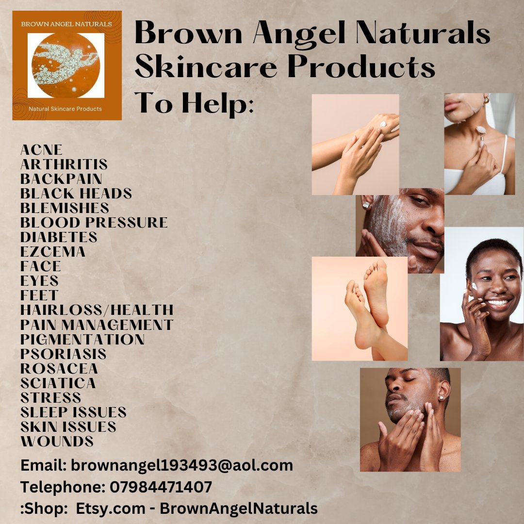 For more information visit my Instagram page instagram.com/brown_angel_na… 

Website: brown-angel-naturals.ueniweb.com/?utm_campaign=…

My Etsy Shop is 
https:/www.etsy.com/ie/shop/BrownAngelNaturals