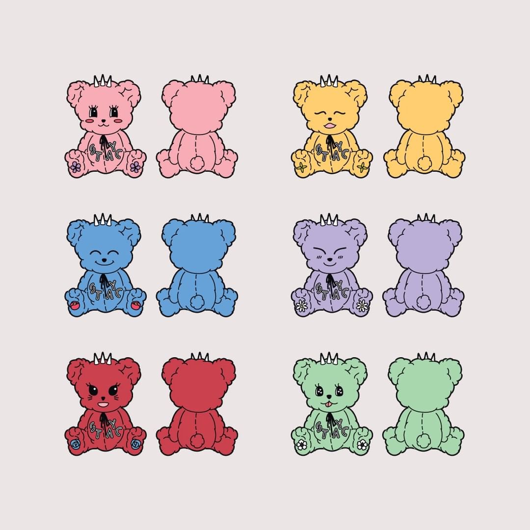 really love the detail how stayc had their own teddy bear designs