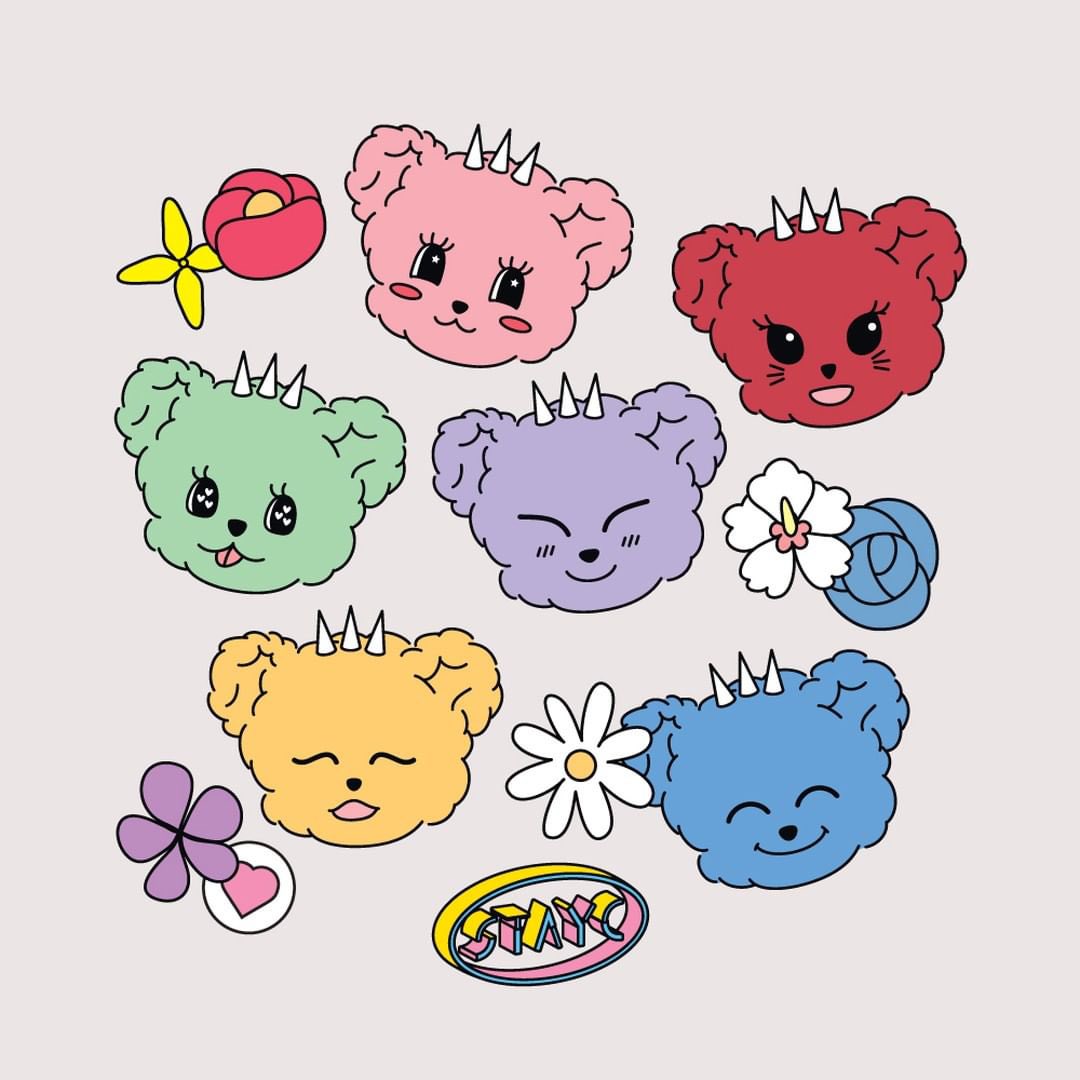 really love the detail how stayc had their own teddy bear designs