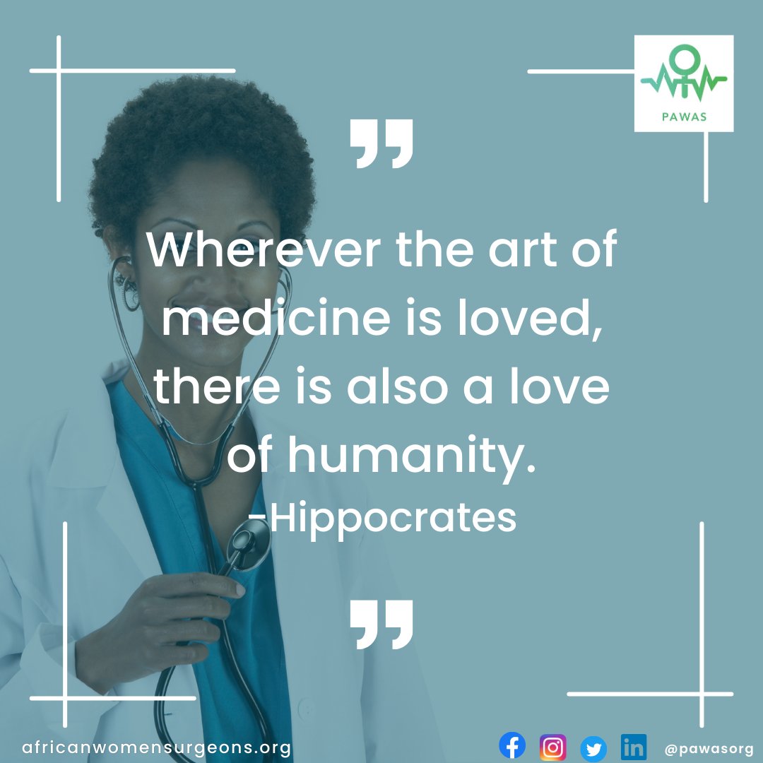 pawasorg's tweet photo. Paracelsus said, "Medicine is not only a science; it is also an art. It does not consist of compounding pills and plasters; it deals with the very processes of life, which must be understood before they may be guided." We wish you all a great rest of the week ahead! 💪🏾🥼 https://t.co/LnWtnYAqld