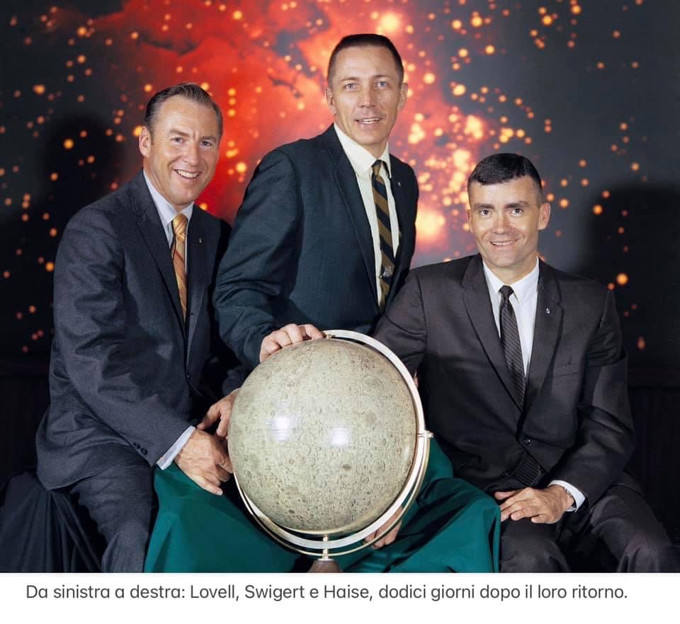 Cron_Silenzio's tweet photo. 11 aprile 1970 lancio dell’#Apollo_13, parte del programma Apollo. Doveva essere la terza missione a sbarcare sulla Luna dopo quelle di Apollo 11 e Apollo 12, ma è diventata celebre per il guasto che impedì l’allunaggio e rese difficoltoso il rientro sulla Terra. https://t.co/xI2CJM3QIr
