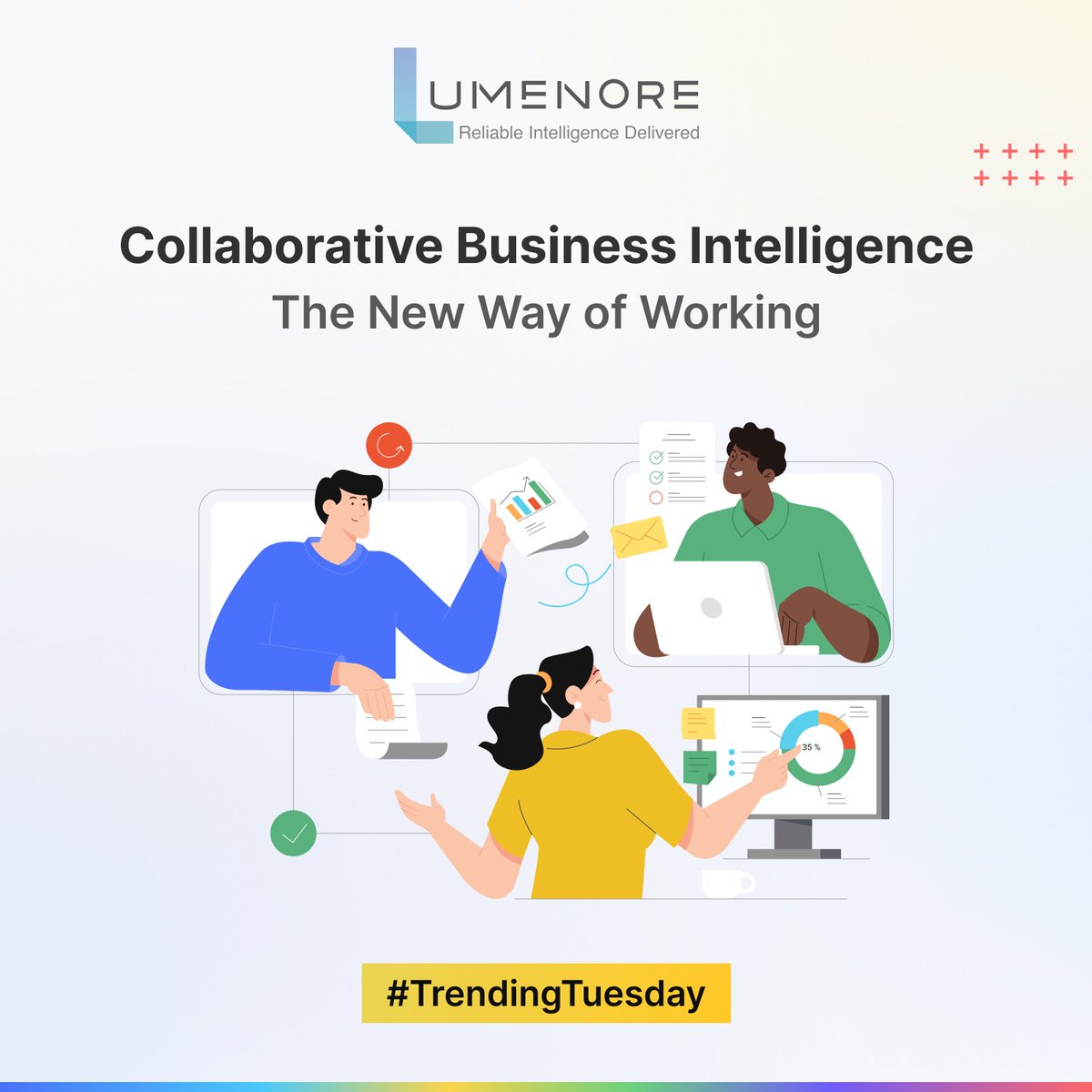 Collaborative BI: the new way of working in 2023! With online BI tools and collaboration tools such as social media, businesses can enhance decision-making by providing automated reports, BI alerts, and public or embedded dashboards. Let's explore this trend in 2023!#Tuesdaytrend