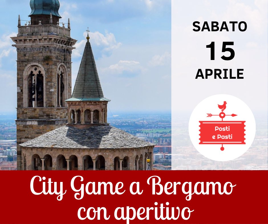 🗺 Gioca, esplora e gusta: sabato 15 aprile vi aspettiamo a Bergamo per un city game divertente, adatto a grandi e piccini, alla ri-scoperta della Capitale della Cultura.
👇 Info e prenotazioni entro giovedì 13 aprile:
postiepasti.com/event/24-sette…

#bergamo #citygame #cultura