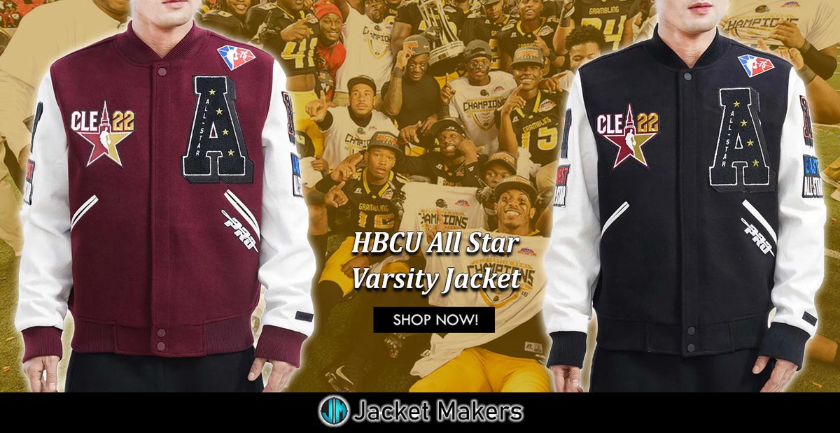 #HBCUAllStar East/West Varsity Wool/Leather Jacket.
<Click on Link Shop Now>
jacketmakers.com/product/hbcu-a…
#Men #women #OOTD #style #fashion #outfit #jacket #costume #cosplay
#TheBestInBlackCollegeBasketball #NBA #hbcuallstargame #Gifts
#lifestyle #newarrivals #sale #offers #shopnow