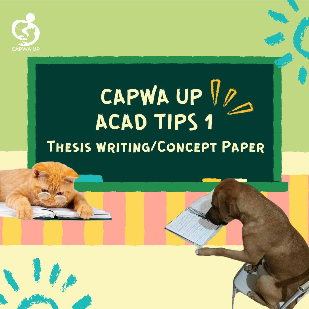 capwa_up's tweet photo. What is a Concept Paper?
 
A preliminary effort that’s part of a broader research project. This is the part where relevant information is organized to better formulate a hypothesis. https://t.co/b72fH7RyRF