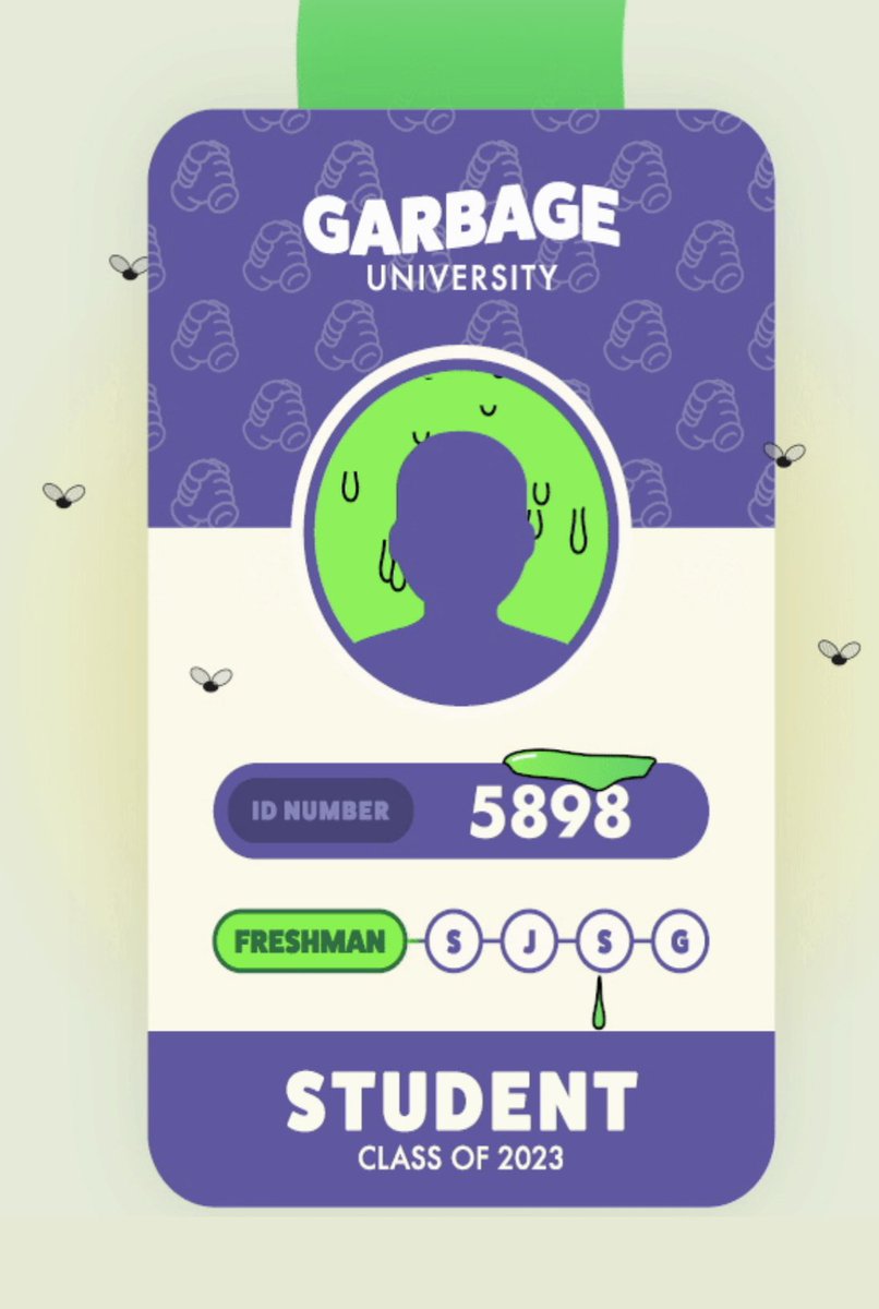 Just got my #GarbageUniversity Student ID. Ready to become a Garbage Collector for <a href="/garbagefriends/">Garbage Friends ♻️</a>