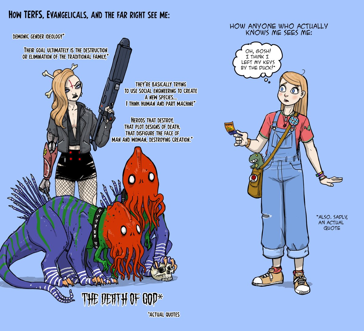 It is so odd to me when these "good", "God-fearing" men see my mere existence as "testing them."

If you see your fellow human beings as "demons and imps", just because they are different than you, I think you've failed the only test that ever mattered.