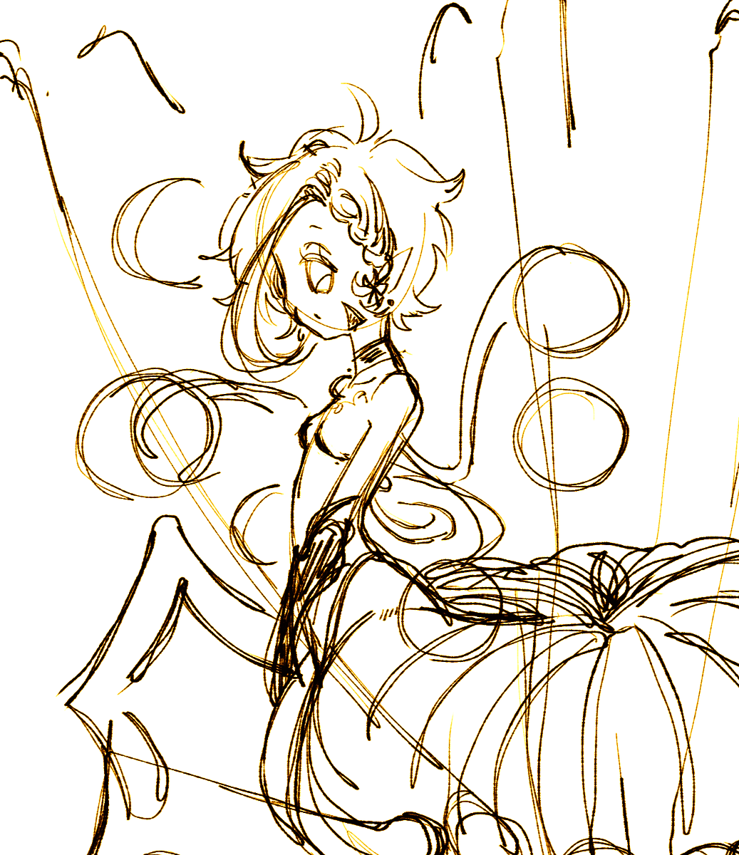 bonssei's tweet image. some dnd wip's ill hopefully finish soon 😳