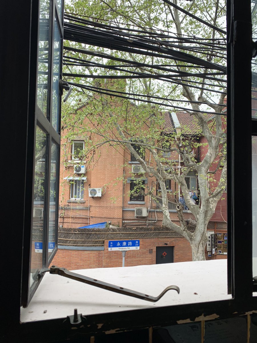 dayer_chen's tweet photo. 上海陕西南路，看书喝咖啡☕的午后。＃上海 ＃咖啡 https://t.co/XhCIcJXmgk