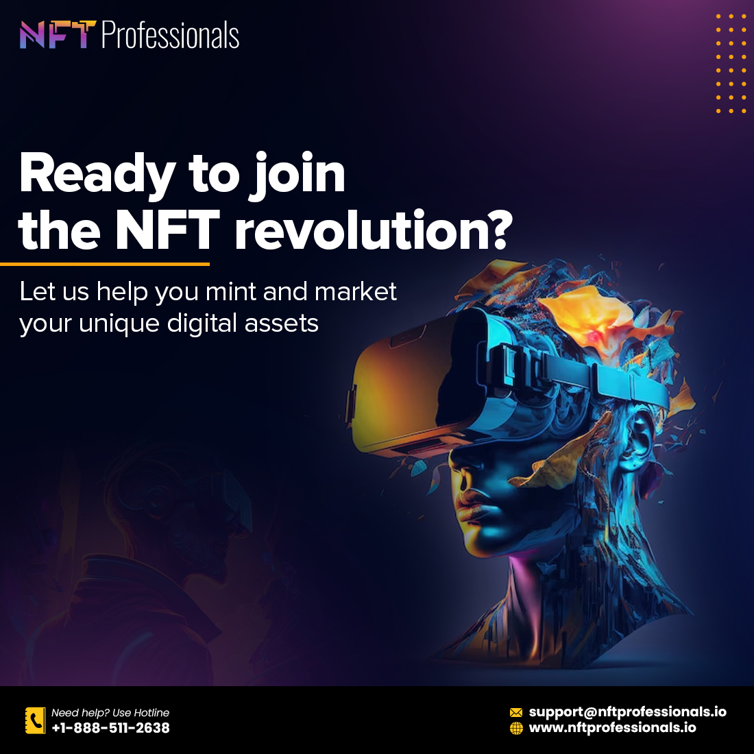 nftprofess2's tweet photo. Create, mint, and market your NFTs with ease thanks to NFT Professionals.
#NftProfessionals #NFT #nftart #nftdesign https://t.co/iO0NZirViq