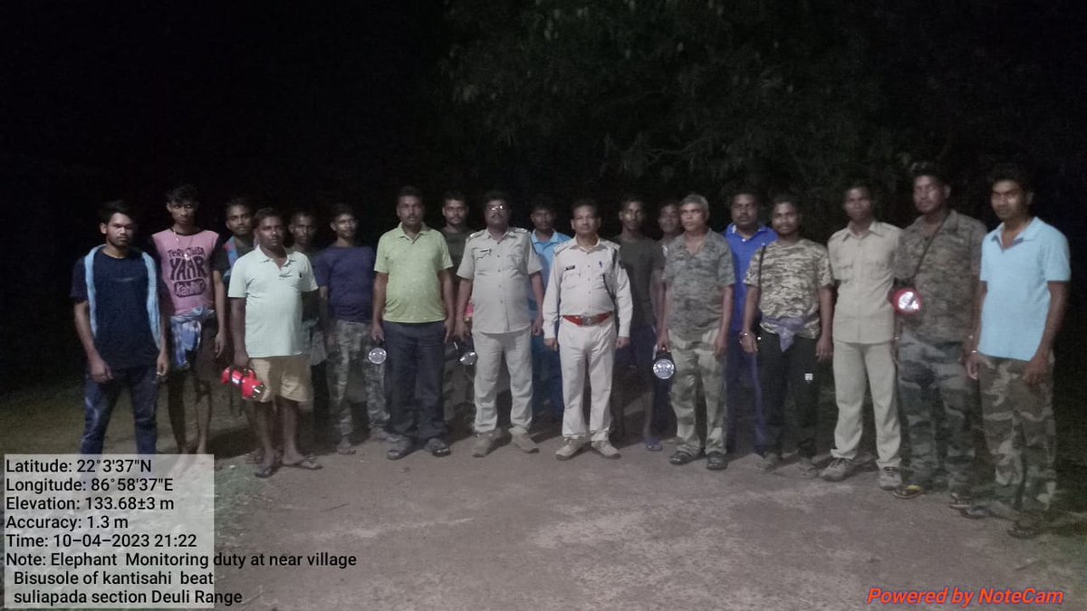 DFO Baripada (T) (@baripadat) on Twitter photo #Elephant Monitoring duty in different vulnerable Ranges of #Baripada Forest Division viz #Betnoti, #Rasgovindpur, #Kaptipada and #Deuli Ranges. To ensure
#SafepassagetoElephants and to promote
#Coexistence
#Gajasathi
<a href="/PCCFWL_Odisha/">PCCF WL & CWLW, Odisha</a> <a href="/CircleRccf/">RCCF Baripada Circle</a> <a href="/DM_Mayurbhanj/">Collector & District Magistrate Mayurbhanj</a> <a href="/CMO_Odisha/">CMO Odisha</a> #Elephant Monitoring duty in different vulnerable Ranges of #Baripada Forest Division viz #Betnoti, #Rasgovindpur, #Kaptipada and #Deuli Ranges. To ensure
#SafepassagetoElephants and to promote
#Coexistence
#Gajasathi
<a href="/PCCFWL_Odisha/">PCCF WL & CWLW, Odisha</a> <a href="/CircleRccf/">RCCF Baripada Circle</a> <a href="/DM_Mayurbhanj/">Collector & District Magistrate Mayurbhanj</a> <a href="/CMO_Odisha/">CMO Odisha</a>
