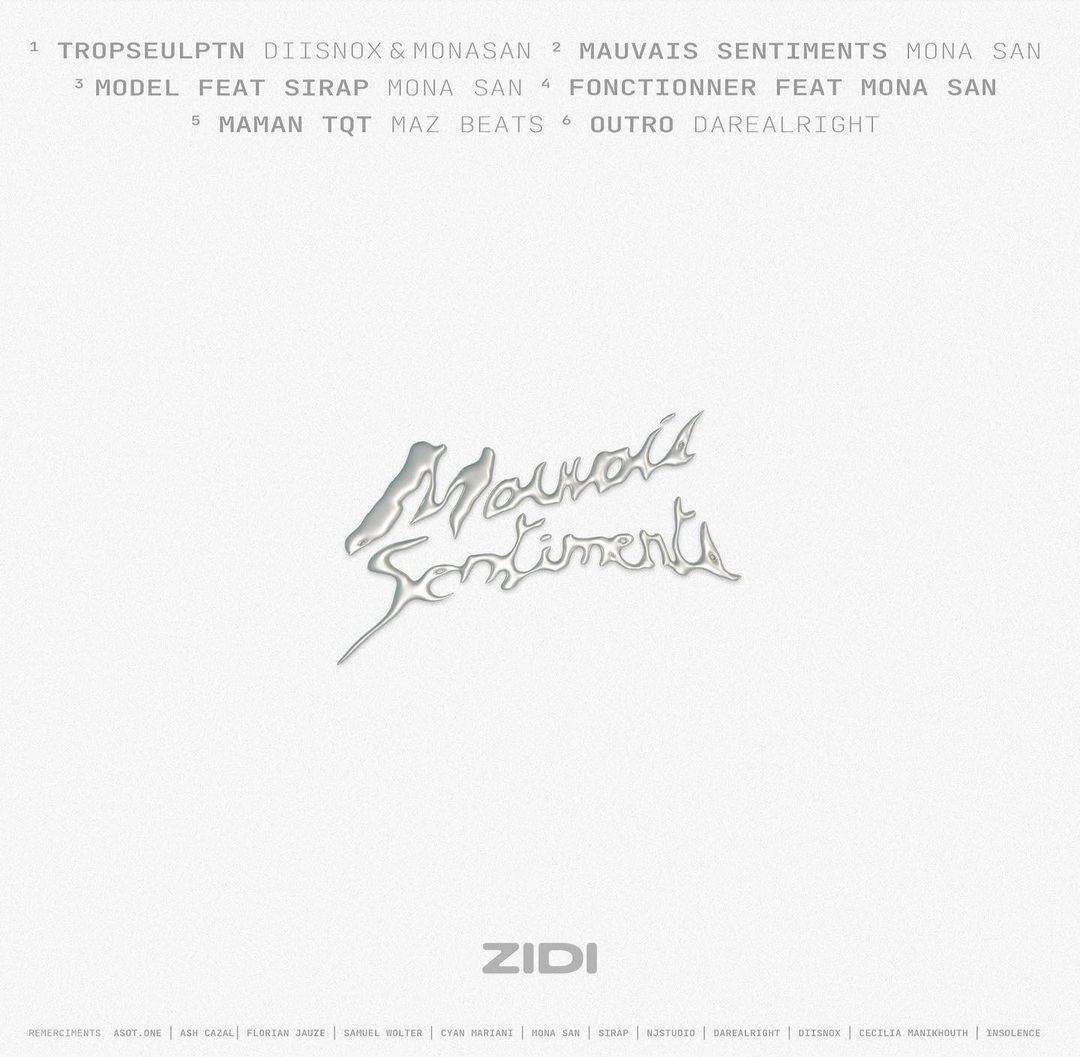 16x16FR's tweet photo. #TRACKLIST : Découvre la tracklist du projet "Mauvais sentiments" de Zidi à paraître le 14 Avril !
Feats : @Siraptv &amp; #MonaSan 
@zidiblm https://t.co/R0ZqJnm01C