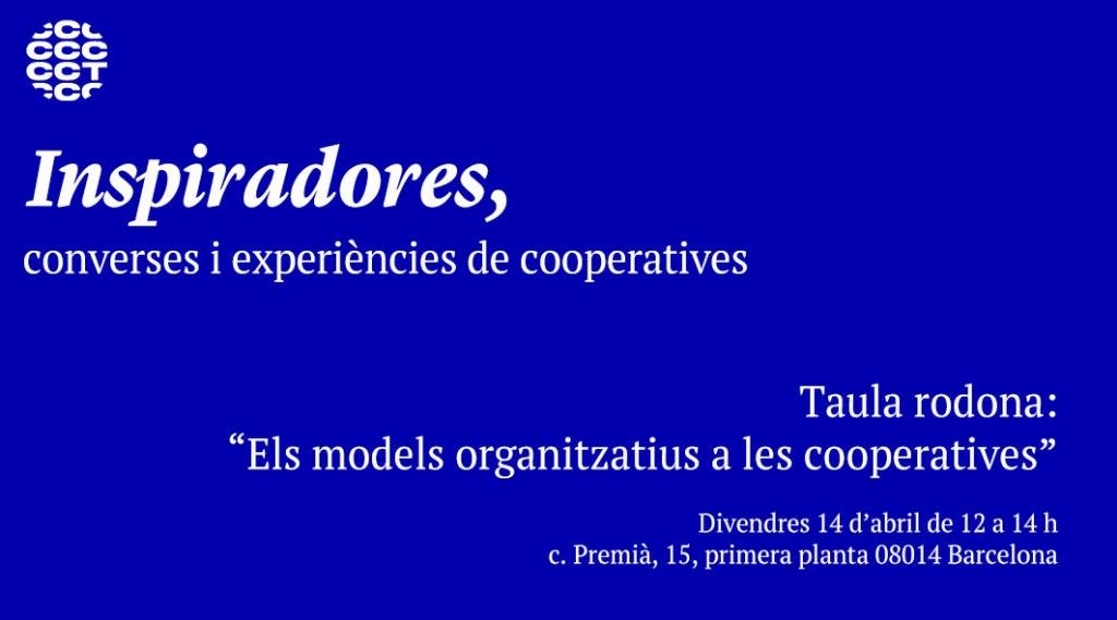 ❓Voleu conèixer els models organitzatius a les cooperatives de treball?

📅 14 d'abril de 12h a 14h
🗣️amb @CollectiuRonda @TEBcooperativa i @suaracoop
📍@coopstreball 

📬 Inscripcions: cooperativestreball.coop/esdeveniments/…