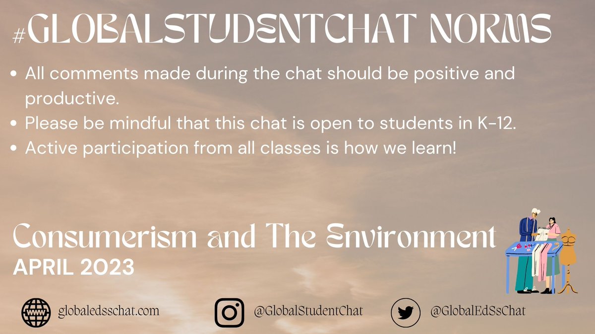 GlobalEdSsChat's tweet photo. We are LIVE! https://t.co/5swrwMg4iK
Whether you're returning or are brand new to #GlobalStudentChat, here are the norms as developed by the student leaders!
Thank you in advance for making this a great place to connect, learn and share.
#LearnToConnect
#ConnectToLearn https://t.co/CxI86o6W8V