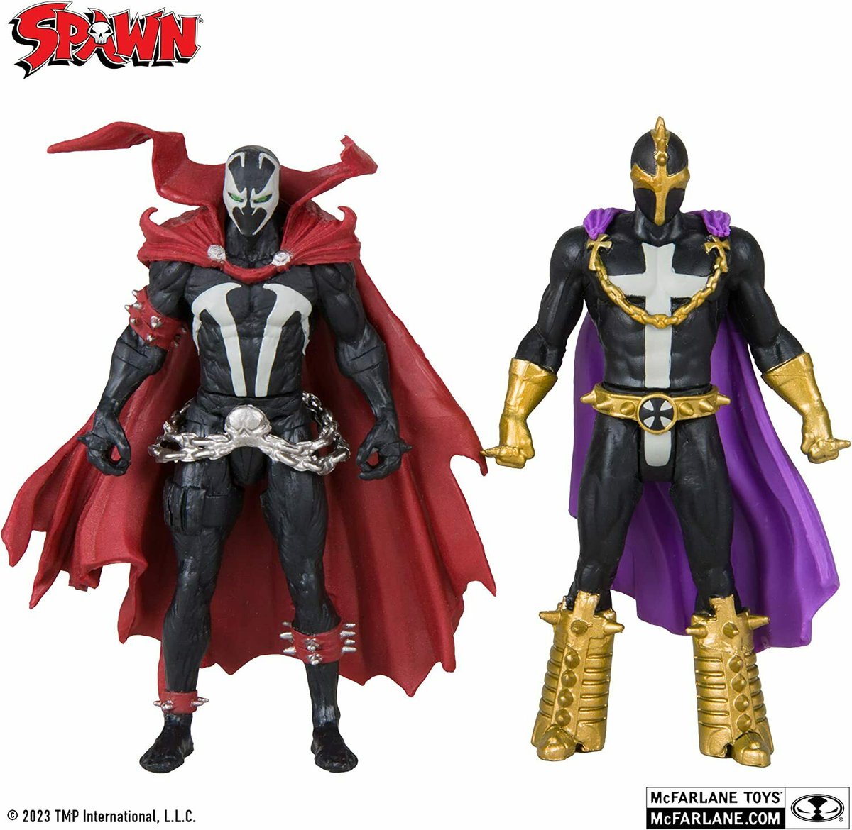 スポーン』の貴重な復刻版コミックと3インチのスポーン＆アンチ