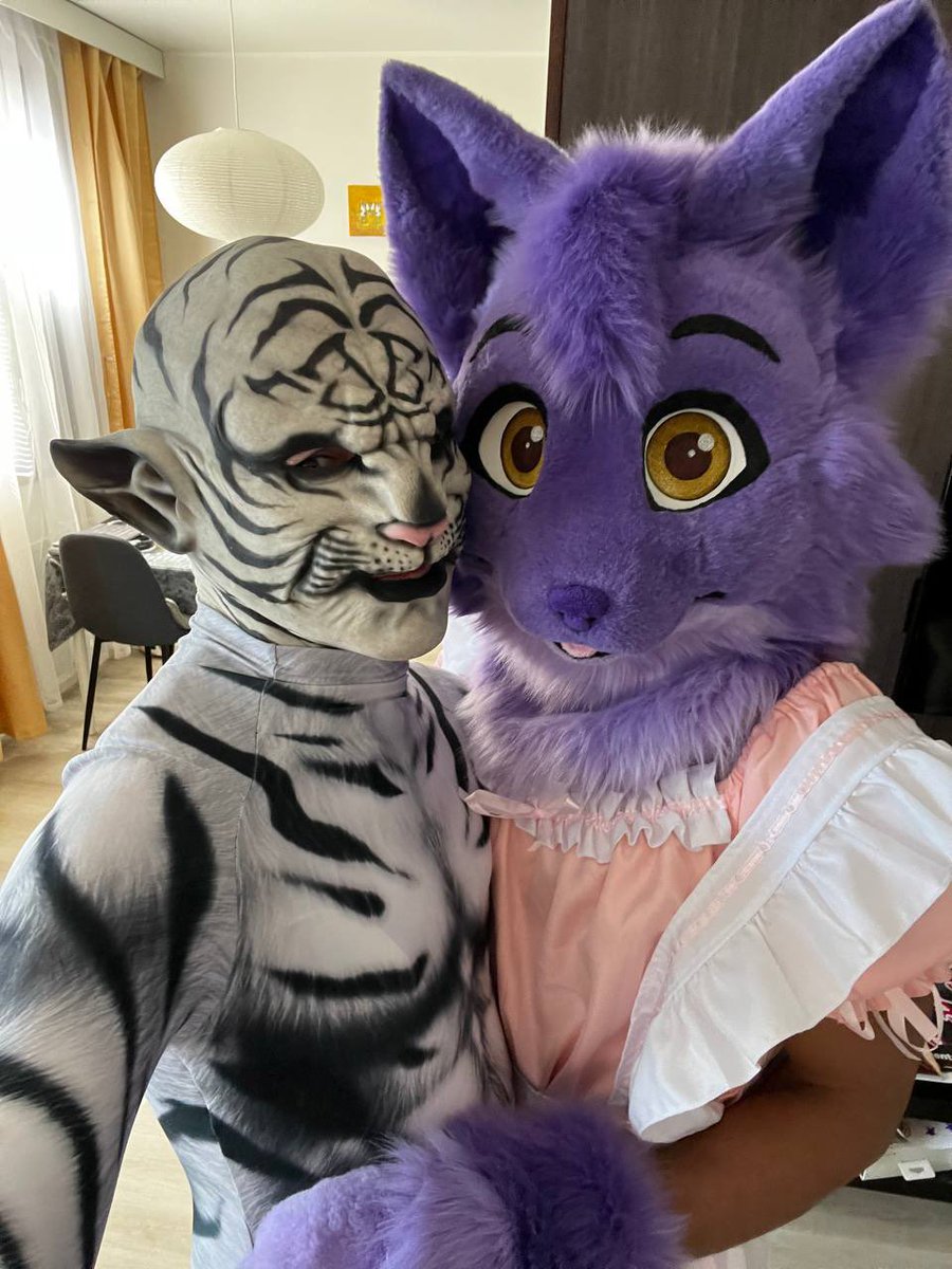 So, <a href="/kissakatuad/">Katu but lewd</a> and I met. Doesn’t he look amazing?🐯🐱

#FursuitEveryday #maskfetish