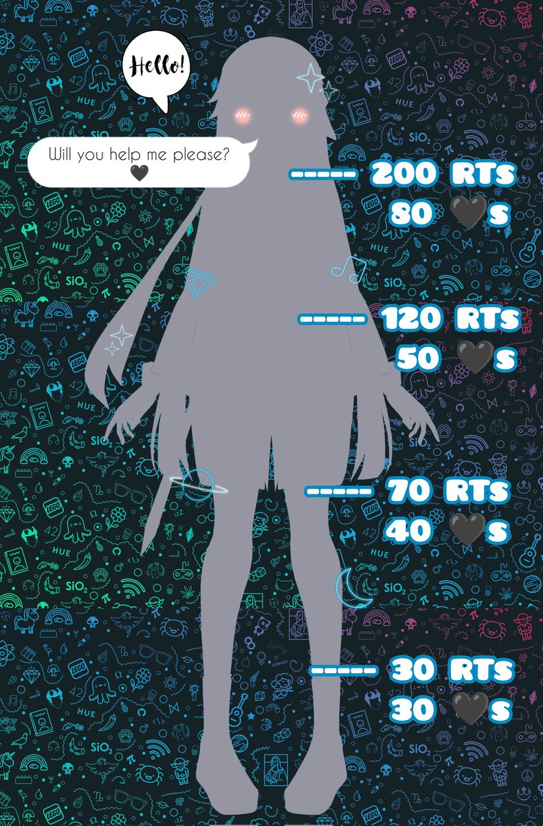 HolloWeeneVT's tweet photo. ❄️#Vtuber SUPPORT CHAIN 🌑

I need more Vtuber friends!
Drop your PNGs and Twitch/YT links!
Let's all support each other! hehe~

I just did a model reveal pic as well. I'll work on the schedule after! ✨✨

 🖤s and retweets are greatly appreciated.
#VtuberUprisings #ENVtuber https://t.co/Skgzx2d72p