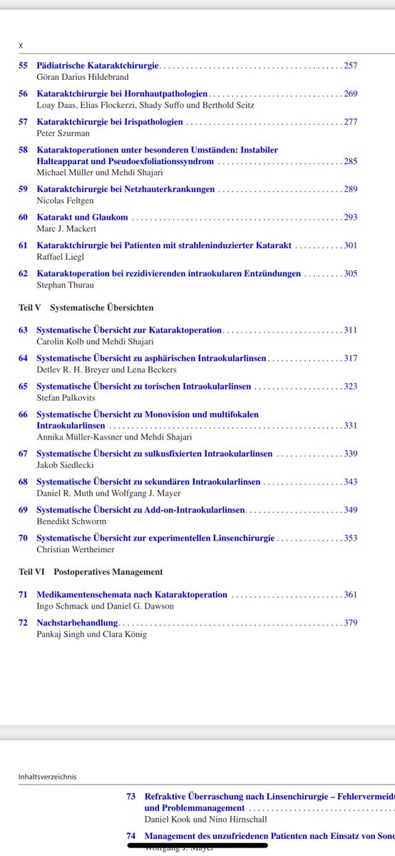 Unser bescheidener Beitrag über MIOL, Monovision und asphärische IOL in der neuen Katarakt „Bibel“ 🍀