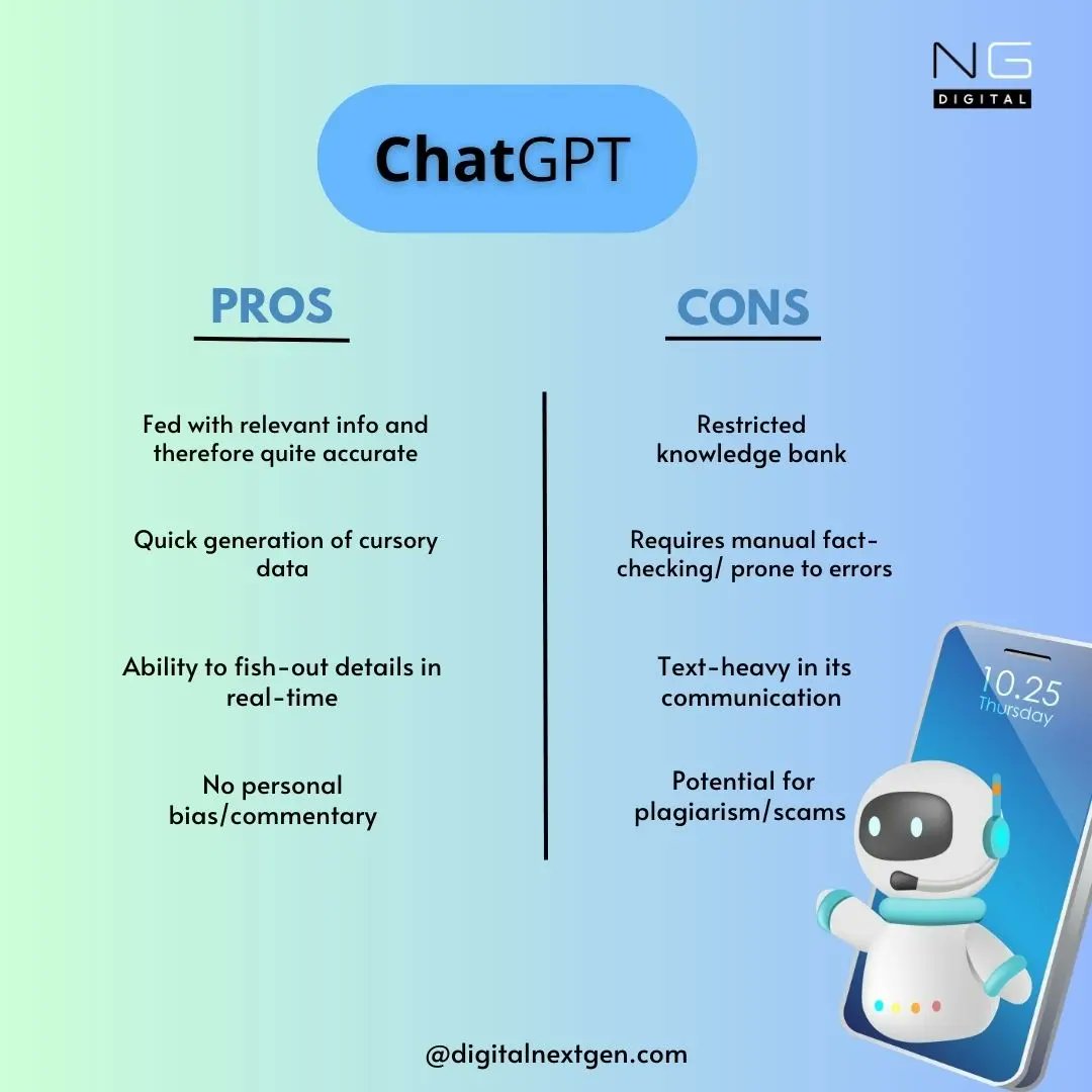 nextgendigital8's tweet photo. Have you been employing AI tools regularly? Share your thoughts in the comments below.
#chatgpt #aitools #artificialintelligence #aichatbot #digitaltransformation #nextgendigital https://t.co/t4ymFwzBGU