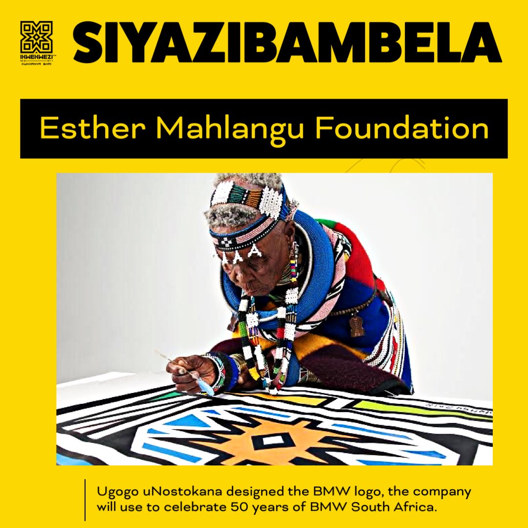 Ikwekwezi_FM's tweet photo. 07h42 | Ikhampani yakwa BMW igidinga uDorh. Esther Mahlangu, uNoStokana umnyaka lo – George Matjhiyana (Esther Mahlangu Foundation) https://t.co/zMsk6kxtVO