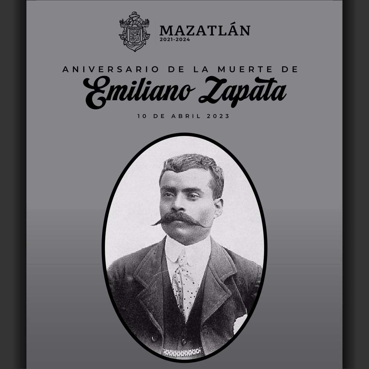 #EmilianoZapata 
Conmemoramos el día de hoy el aniversario luctuoso de Emiliano Zapata, líder militar y una gran figura de la Revolución Mexicana, quien falleció en el año de 1919, dejando un gran legado de la resistencia campesina en nuestro país.