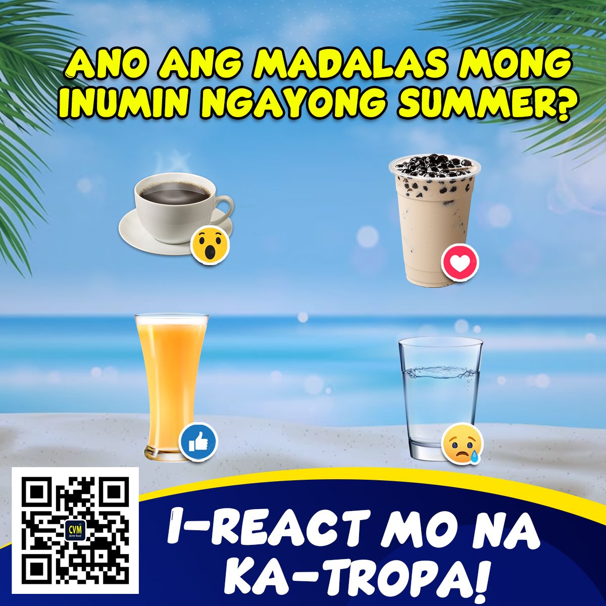 cvmpawnshops's tweet photo. Natapos na ang mahabang bakasyon, pero tuloy padin ang tag-init! 😫🌞🔥🔥 

Ano nga ba ang masarap na inumin sa ngayon panahon? 🧐 ☕️🥤🧋🥛 

I-comment at I-react mo na yan Ka-tropa!  

#cvmpawnshops #gadgetpangbudget #legitatmadali https://t.co/szhzqCHgel