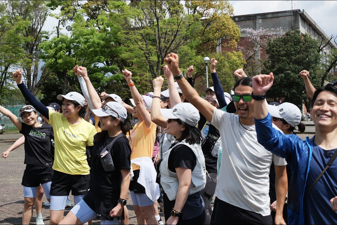 qilin_move's tweet photo. #runWESTIN with On from Yokohama to Tokyo 25kmを一緒に走った仲間たち #onfriends とLet's rise(この高揚感をあなたに) https://t.co/p8Jhyact7e