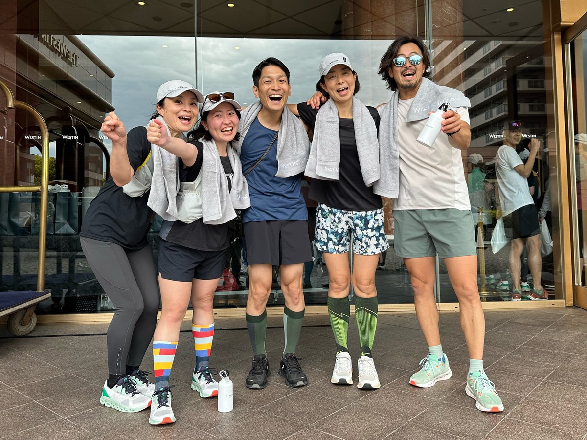 qilin_move's tweet photo. #runWESTIN with On from Yokohama to Tokyo 25kmを一緒に走った仲間たち #onfriends とLet's rise(この高揚感をあなたに) https://t.co/p8Jhyact7e